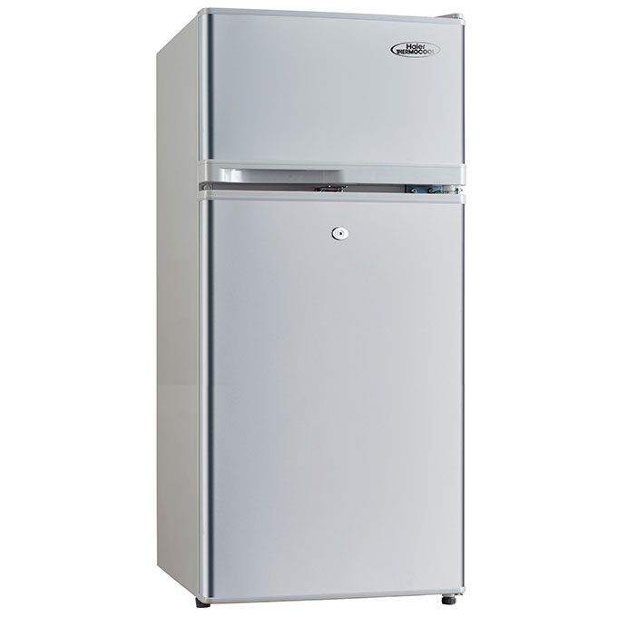Haier Thermocool 95 Litres Double Door Fridge Silver (HRF-95BEX) - Silver + 3 Years Warranty