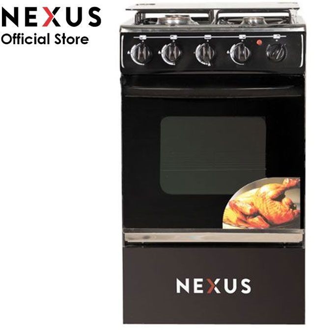 Nexus 3 Burners +1 Electric Hotplate Burner Gas Cooker without ignition (3+1) - NX-5055BC